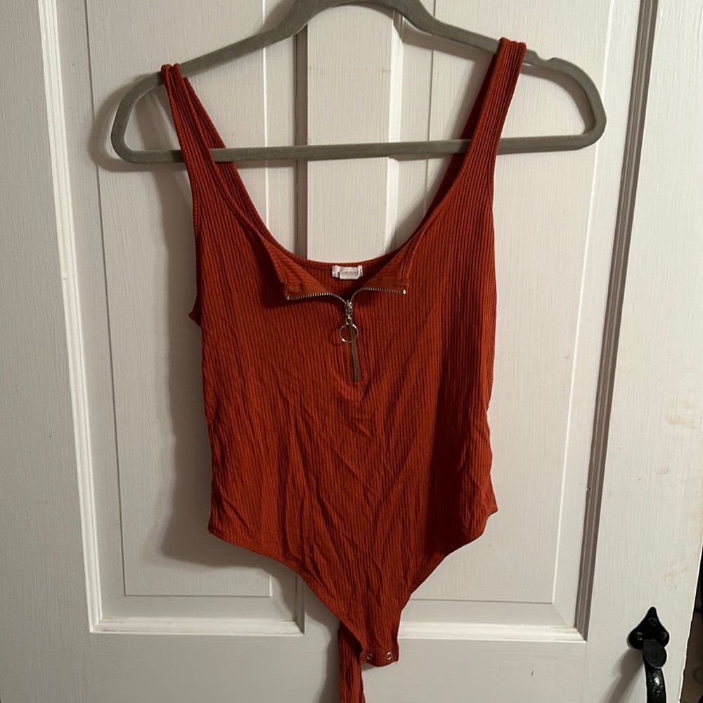 Garage Zip Up Bodysuit | Size M